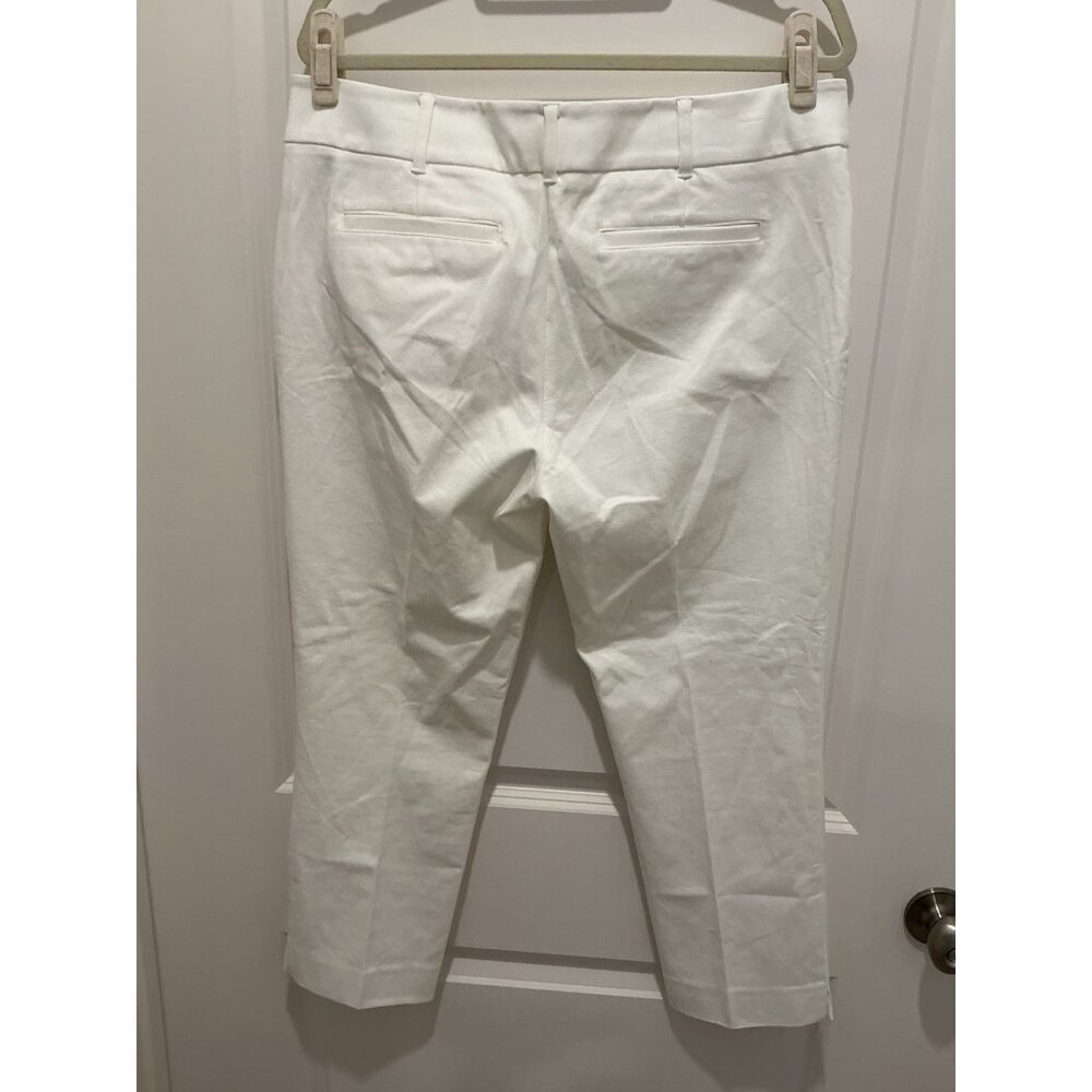 New York & Company Audrey Slim Leg Crop Women's 4 Way Stretch Size 14 White NWT - Picture 5 of 12